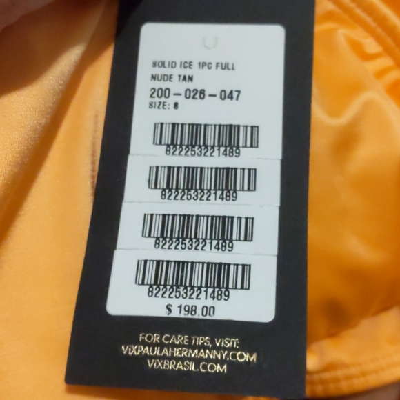 NWT Vix Halter V Neck One Piece Swimsuit - Picture 7 of 8